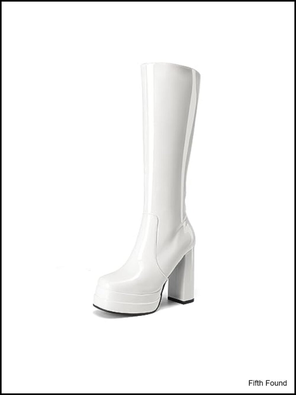 DREAM PAIRS Women's Gogo Platform Knee High Boots